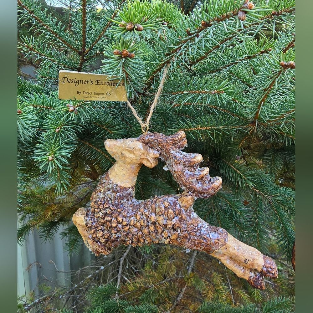 Large Christmas Deer Ornaments NWT #CHR3 - Picture 2 of 7